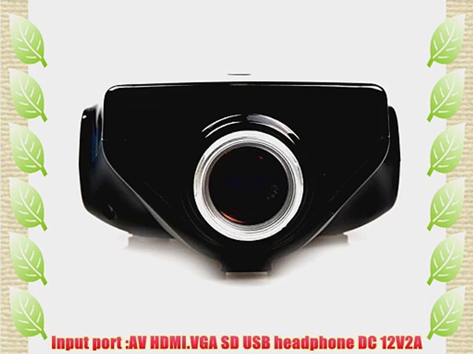 Aketek HDMI Multimedia Portable Mini HD LED Projector Cinema Theater with Music Photos Videos