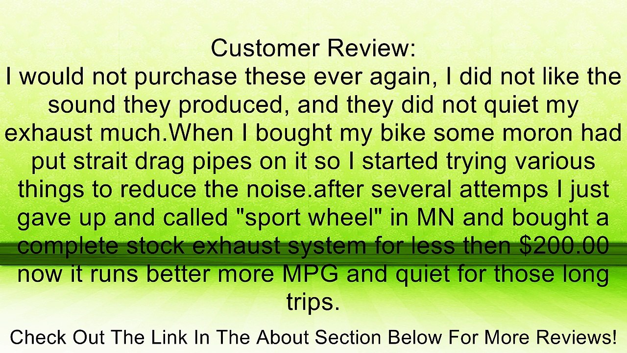 Bikers Choice Exhaust Pipe Baffles - Pipe Style Fits 2 OD Pipes 71955H4 Review