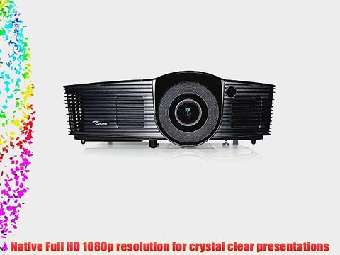Optoma DH1009 Full 3D 1920x1080 3200 Lumen DLP Multimedia Data Projector with MHL HDMI Port