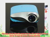 Aketek Newest K10 LCD Home Theater Cinema Projector LED Multimedia Portable Video Pico Micro