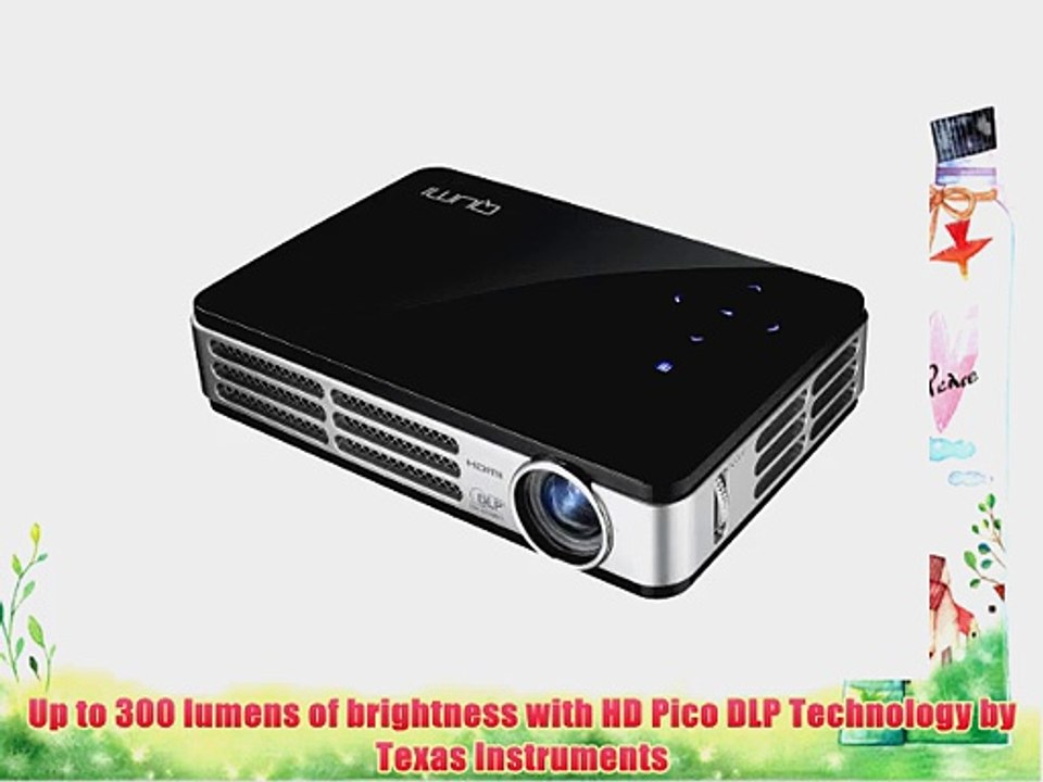 Vivitek Qumi Q2-LITE B 300 Lumen WXGA HDMI 3D-Ready HD 720p Pocket DLP Projector (Black)