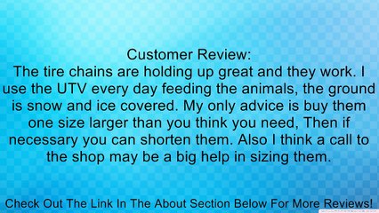 QuadBoss 40303/356-0823 TIRE CHAIN XL QB Review