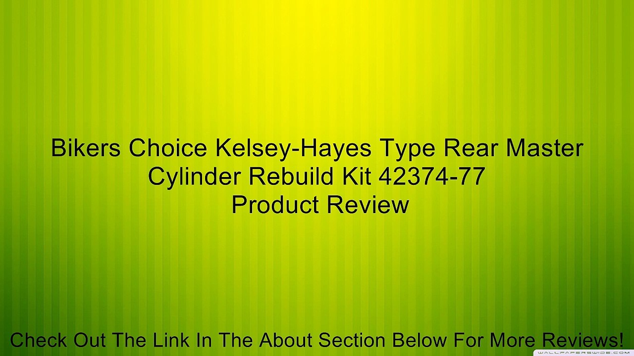 Bikers Choice Kelsey-Hayes Type Rear Master Cylinder Rebuild Kit 42374-77 Review