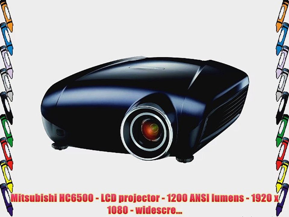 Mitsubishi HC6500 - LCD projector - 1200 ANSI lumens - 1920 x 1080 - widescre...