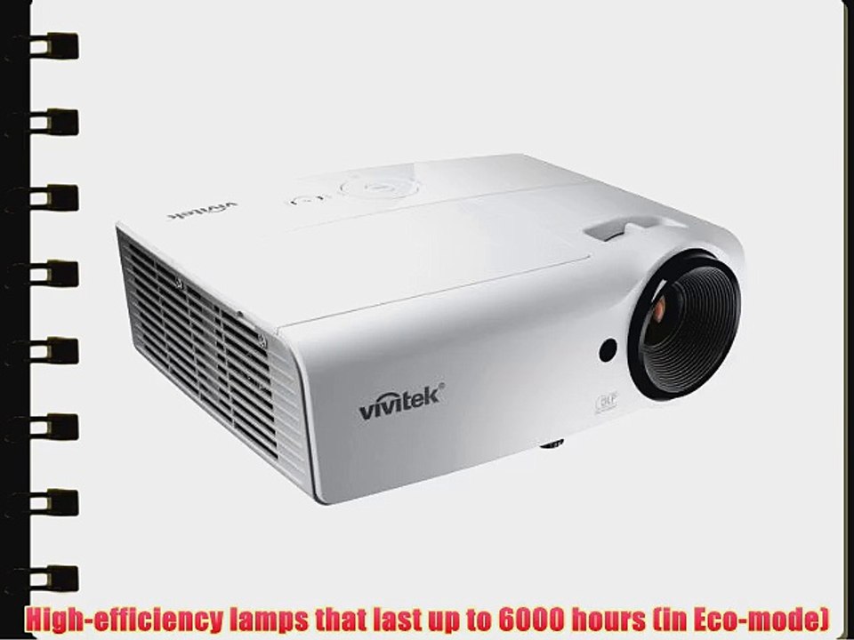 Vivitek D554 SVGA DLP Portable Projector 3000-Lumen 3D HDMI