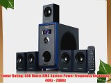 Acoustic Audio AA5102 800W 5.1 Channel Home Theater Surround Sound Speaker System