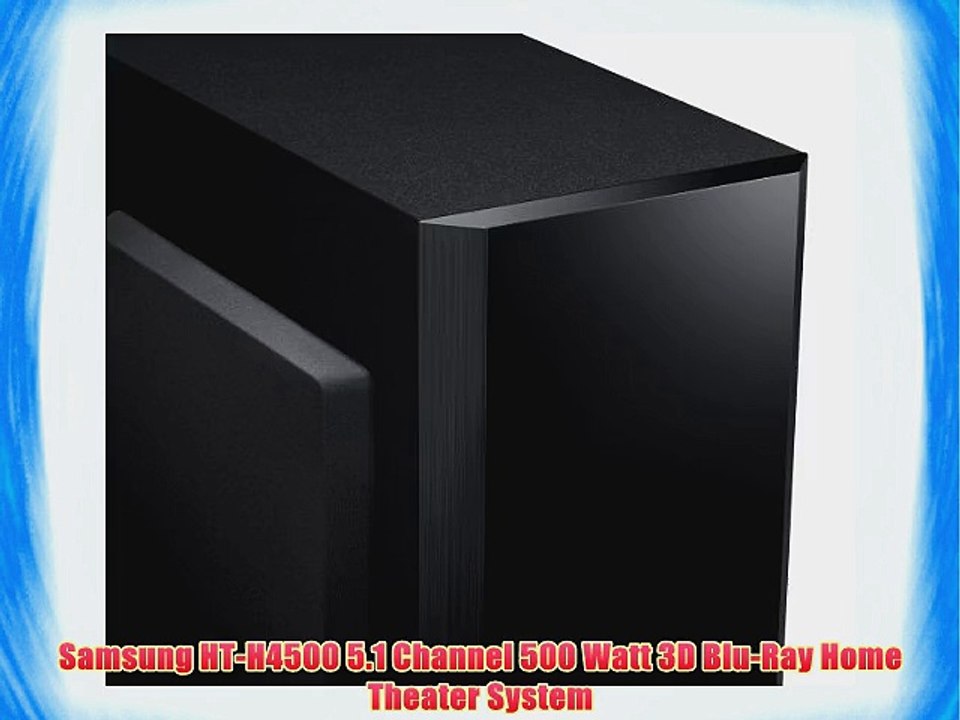 Samsung HTH4500 5.1 Channel 500 Watt 3D BluRay Home Theater System