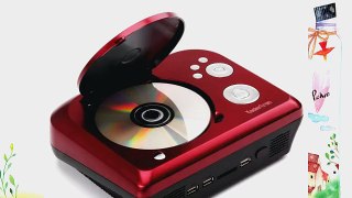 Koolertron Home Theater Portable DVD Projector with TV Receiver PAL Ntsc Secam Sd MMC USB Red