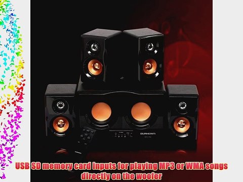 DURHERM DS-R4 4.2 DUAL Woofer Piano Finish Home Theater PC Desktop Laptop Speaker Audio System