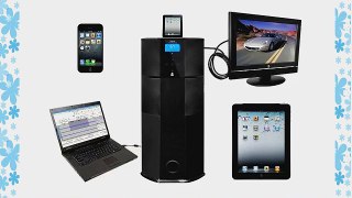 Pyle Home PHST94IPGL 600 Watt 2.1 Channel Home Theater Tower with Docking Station for iPod/iPhone/iPad