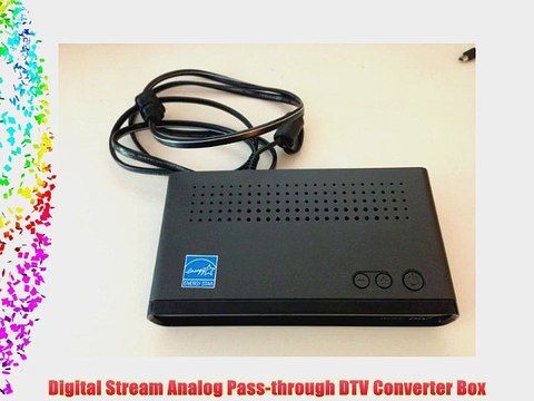 Digital Stream Analog Pass-through DTV Converter Box