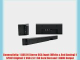 oCOSMO CB301524W 2.1 Sound Bar System with Built-In Subwoofer Wi-Fi and Android OS