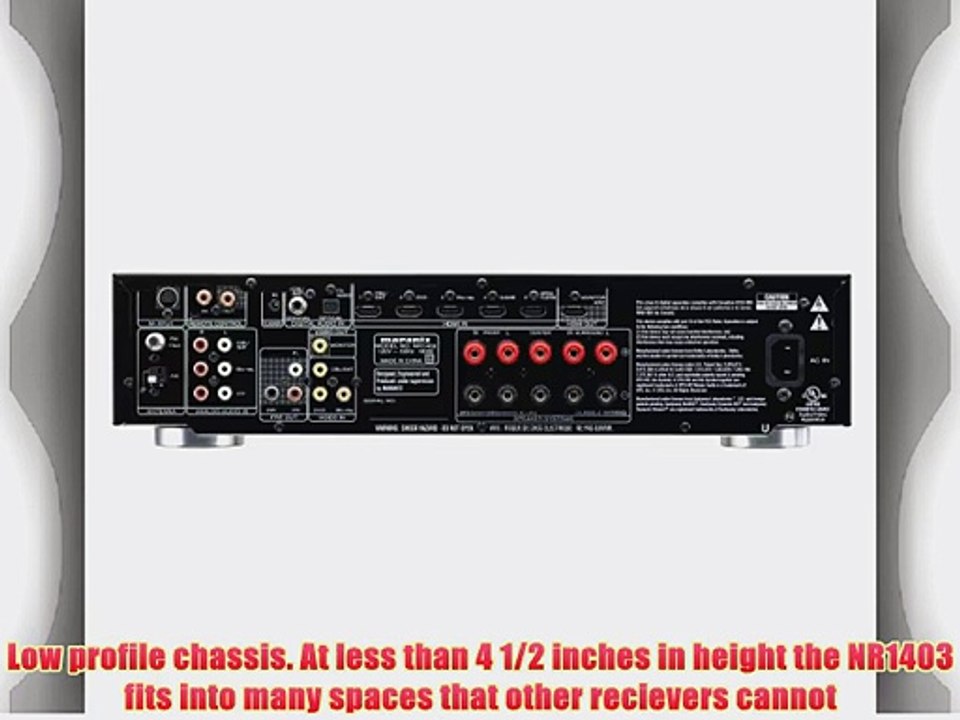 Marantz NR1403 Slim Line 5.1-Channel Home Theater AV Receiver