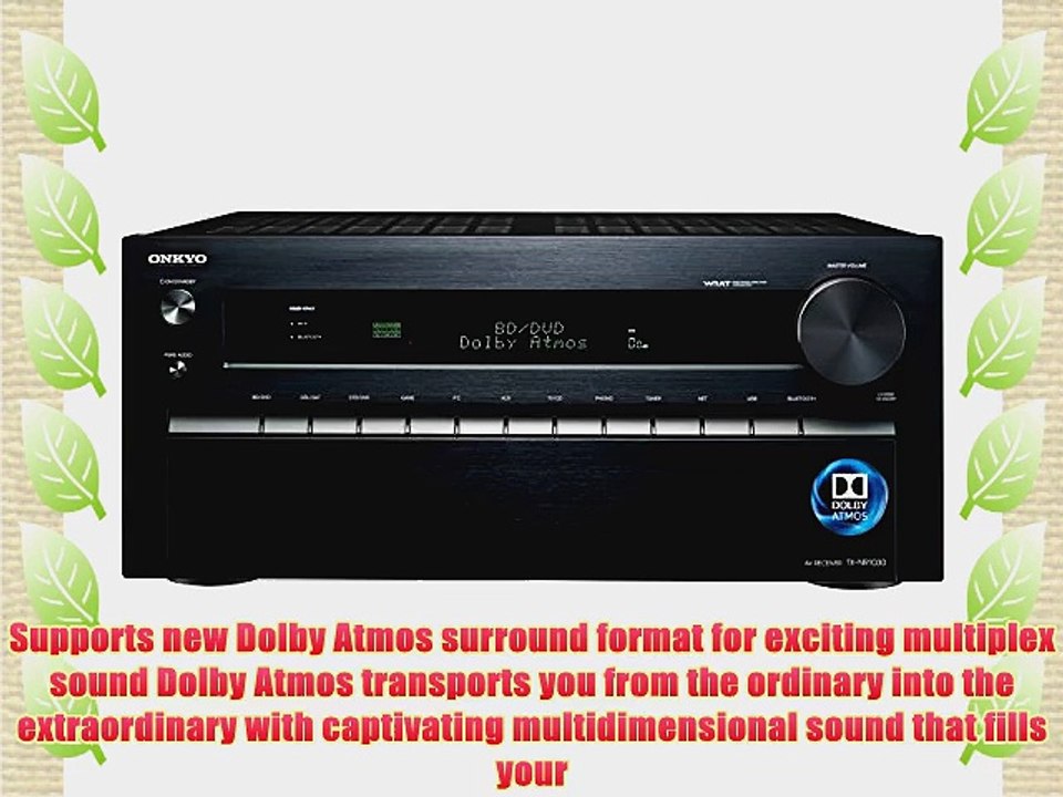 Onkyo TX-NR1030 9.2-Ch Dolby Atmos Ready Network A/V Receiver w/ HDMI 2.0