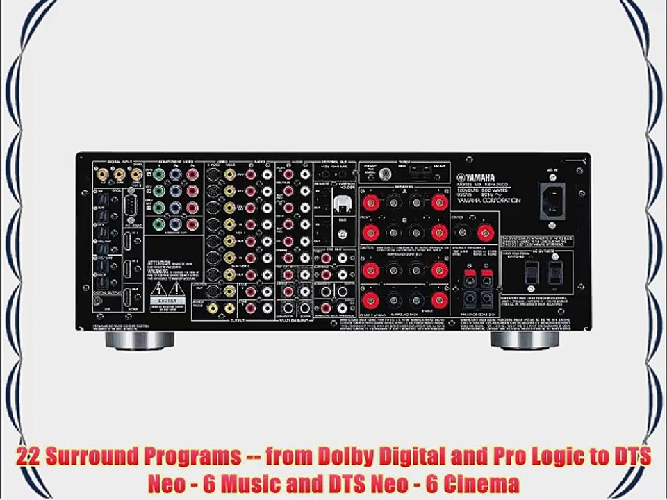 Yamaha RX-V2600 7.1 Channel Digital Home Theater Receiver (Discontinued by Manufacturer)