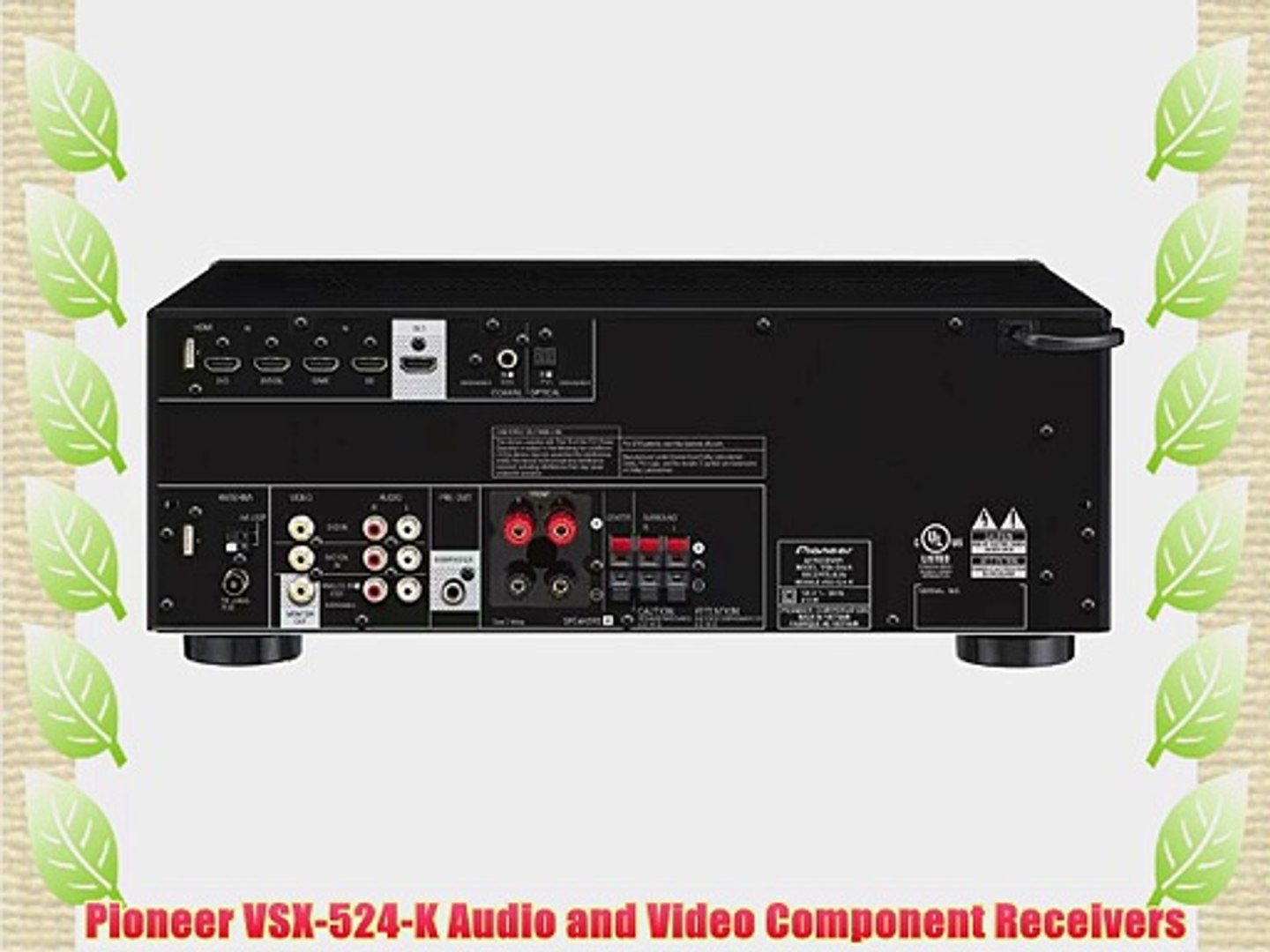 Pioneer Vsx 524 K Audio And Video Component Receivers Video Dailymotion