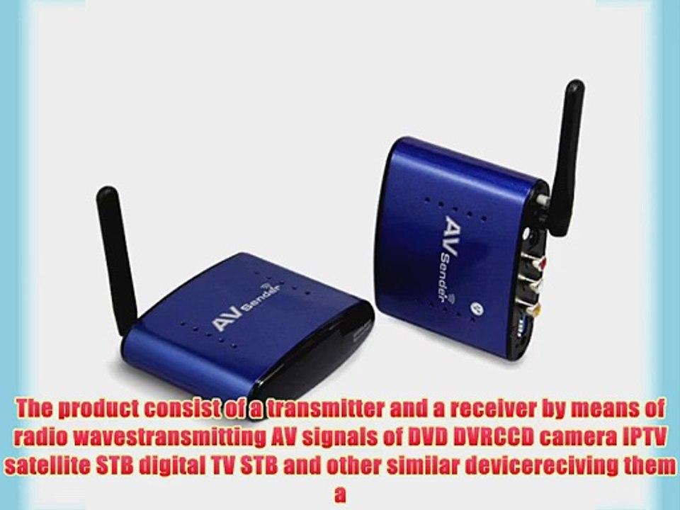 Signstek Pat-630 5.8GHZ 8 Channel 200m 20m Wireless Audio Video AV SD TV Sender Transmitter