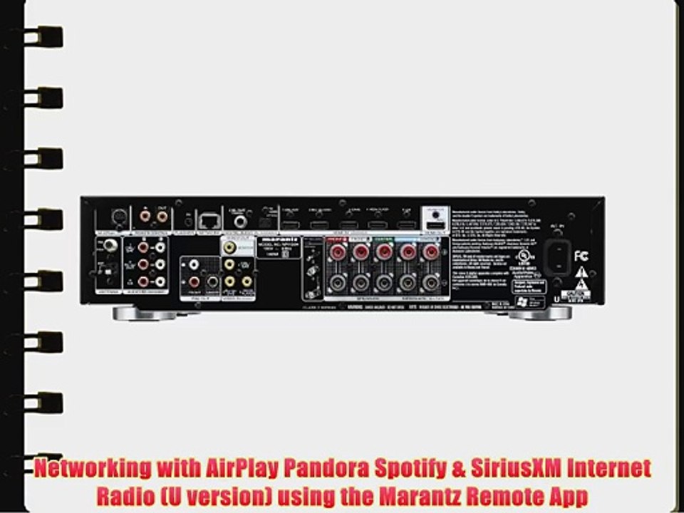 Marantz NR1504 Slim Line 5.1 channel Home Theater Network AV Receiver with AirPlay