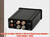 SMSL SA-50 50Wx2 TDA7492 T-AMP Hi-fi Digital Power Amplifier   Power Adapter - Silver