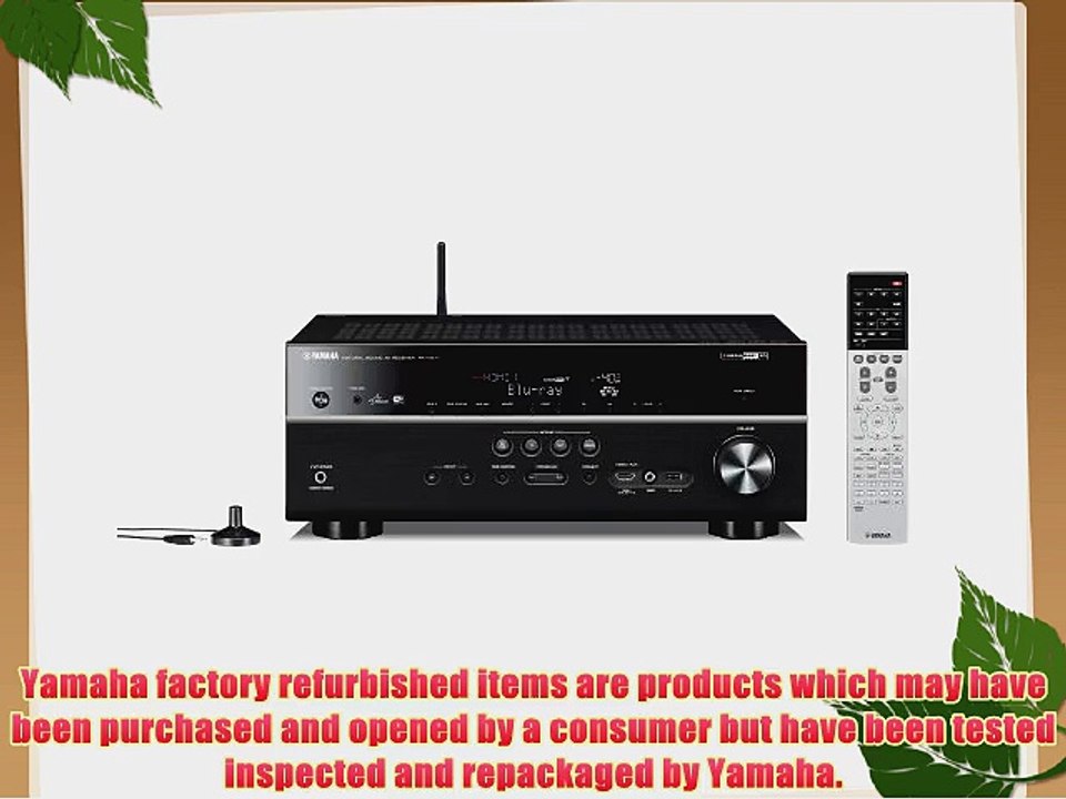 Yamaha RX-V677-R 7.2 Channel Wi-Fi Network Factory Refurbished AV Receiver