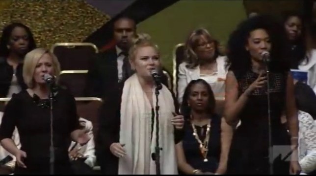 Andrae Crouch Tribute Choir at the Home-Going Service - Celebration of Life Concert Funeral - 01-21-2015