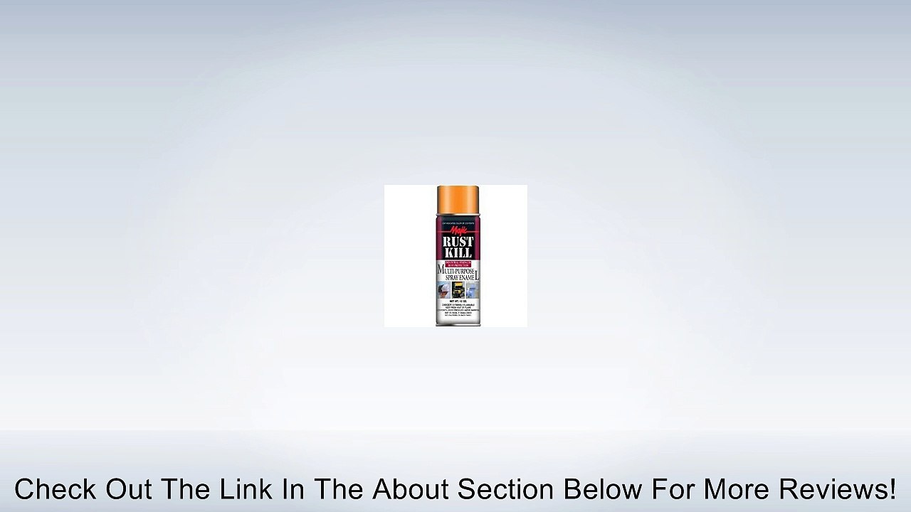 Majic 12oz Rust Kill Enamel Orange Spray Review