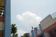 GOD GANESHA APPEARING IN SKY  MVI_9437