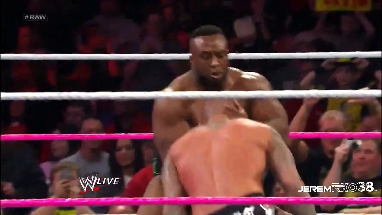 Randy Orton RKO on Big E Langston - Raw - November 4, 2013