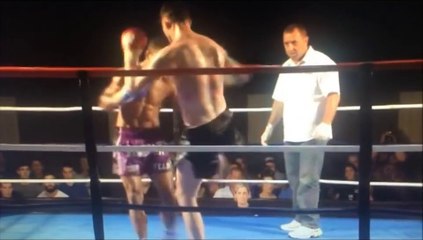 Download Video: Muay Thai Fighter Delivers A Vicious Spinning Kick and opponent gets Knock Out!