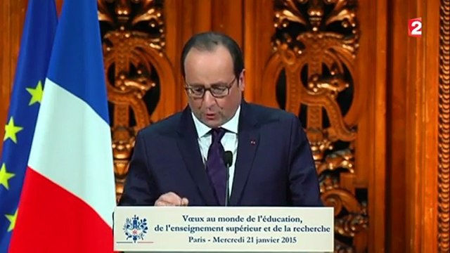 Hollande : à l'école, aucun incident ne sera laissé sans suite (France2)