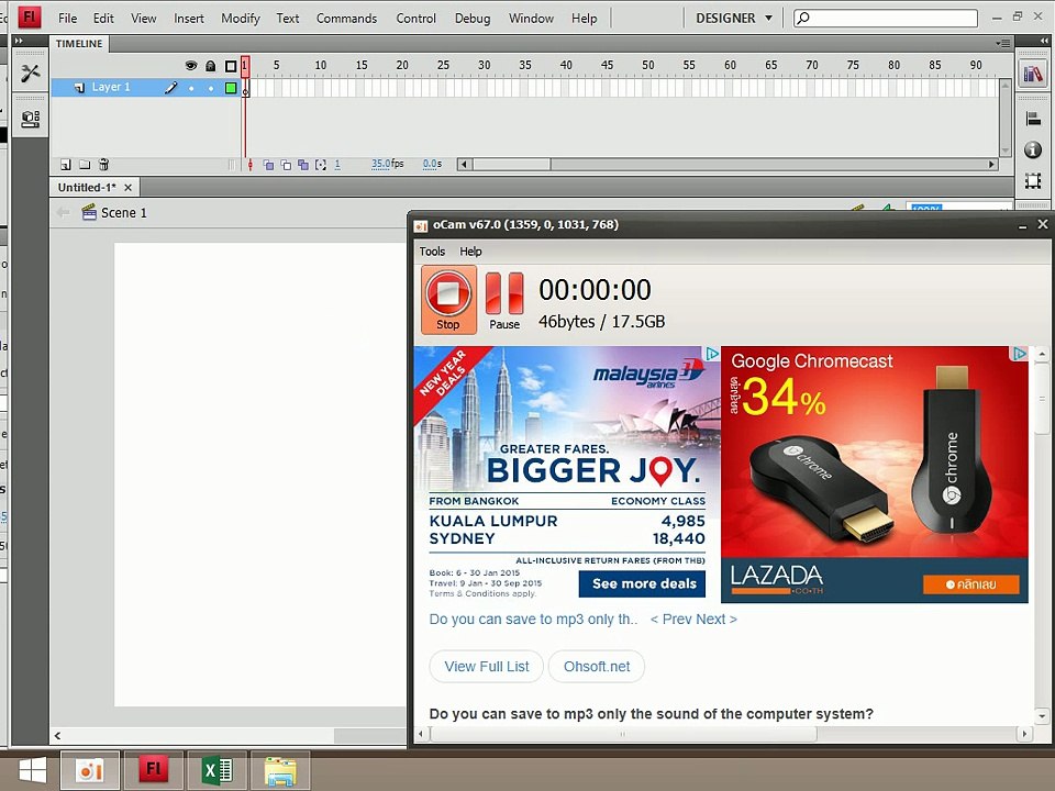 Adobe Flash CS4 Week 3 : Drawing Part 1
