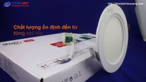 Den LED downlight DOB mat kinh meka