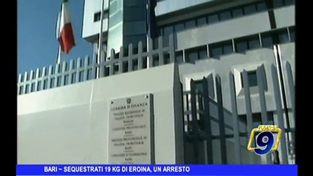 BARI | Sequestrati 19 kg di eroina, un arresto