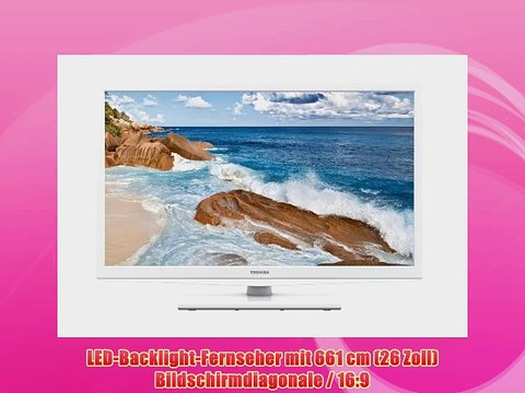 Toshiba 26EL934G 66 cm (26 Zoll) LED-Backlight-Fernseher EEK A (HD-Ready DVB-T/-C CI ) wei?