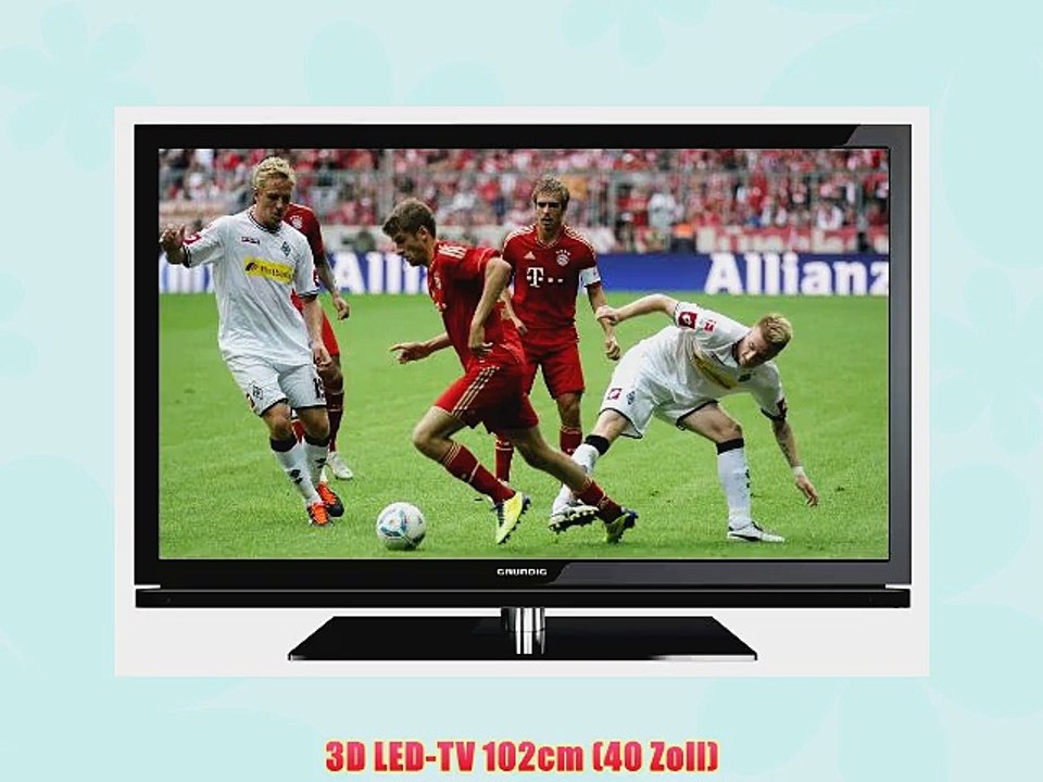 Grundig 40 VLE 8160 BL 102 cm (40 Zoll) 3D LED-Backlight-Fernseher EEK A (Full-HD DVB-T/C/S2)