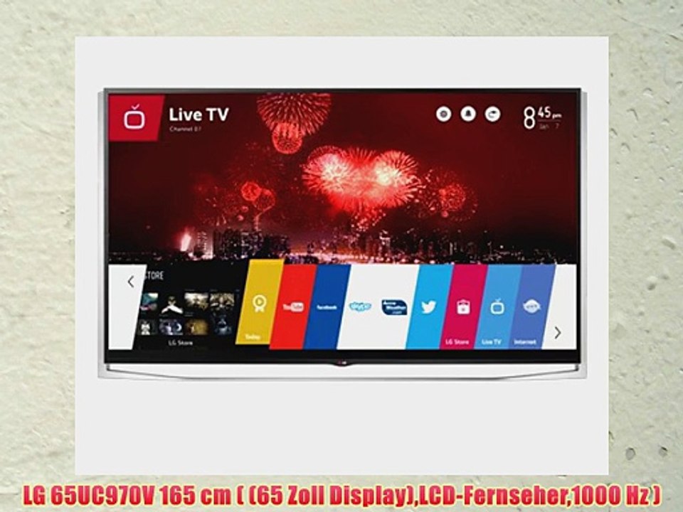 LG 65UC970V 165 cm ( (65 Zoll Display)LCD-Fernseher1000 Hz )