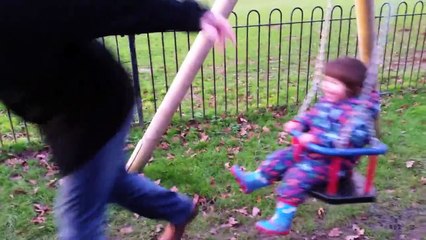 Baby Laughs Hysterically as He Kicks Dad in the Backside