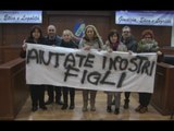Napoli - Stop assistenza domiciliare, protestano genitori del Vesuviano -1- (21.01.15)