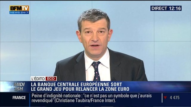 L'Édito éco de Nicolas Doze: Le quantitative easing de la BCE va-t-il fonctionner ? - 22/01
