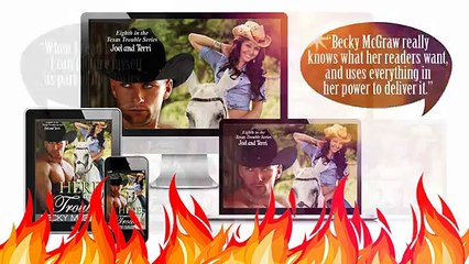 Cowboy Romance Novel Review for Here Comes Trouble by Becky McGraw