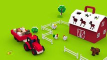 Farm animals and their sounds for children babies toddlers. Learn 12 farm animals in English!