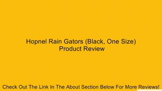 Hopnel Rain Gators (Black, One Size) Review