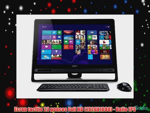 Acer Aspire Z3-610 Ordinateur Tout-en-un tactile 23 Full HD Noir (Intel Core i5 8 Go de RAM