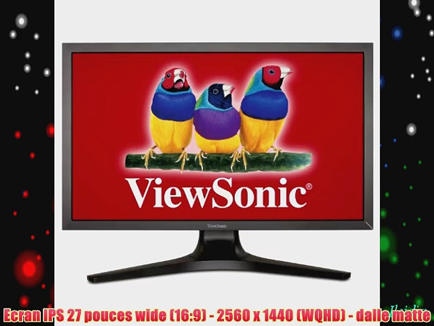 ⁣Viewsonic - VP2770-led - Moniteur LED - 27 (685 cm) - Dalle iPS - 2560 X 1440 - HDMI - USB