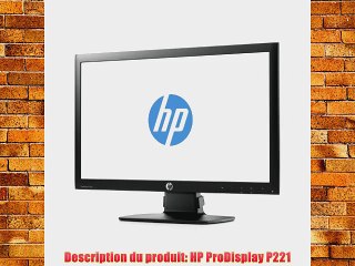 HP P221 Ecran PC Ecran LCD 21.5  250 cd/m?