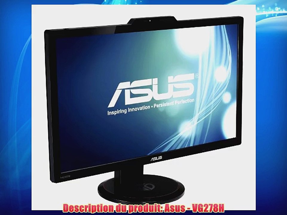 Asus VG278H Ecran PC LCD 27 (686 cm) LED DVI-D/HDMI 1.4 Haut-parleur int?gr? Noir