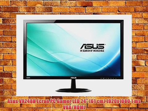 Asus VX248H Ecran PC Gamer LED 24 (61 cm) 1920x1080 1 ms VGA/HDMI