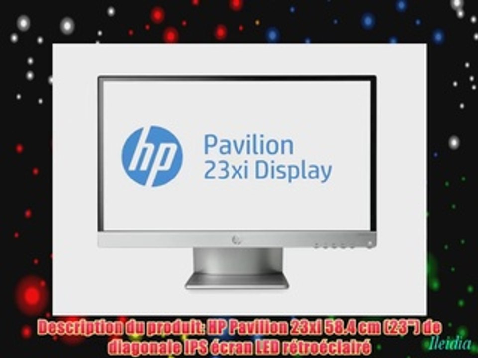 HP Pavilion 23xi Ecran PC IPS LED 23 pouces Noir/Argent