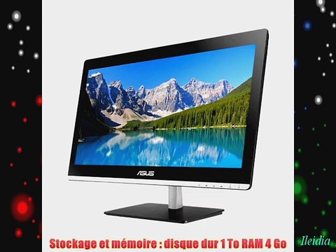 Asus ET2030INK-B002Q Ordinateur de bureau Tout-en-Un 196 Noir (Intel Pentium 4 Go de RAM disque
