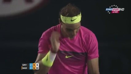 Download Video: Un supporter crie pendant que Nadal sert - Son adversaire très fairplay!